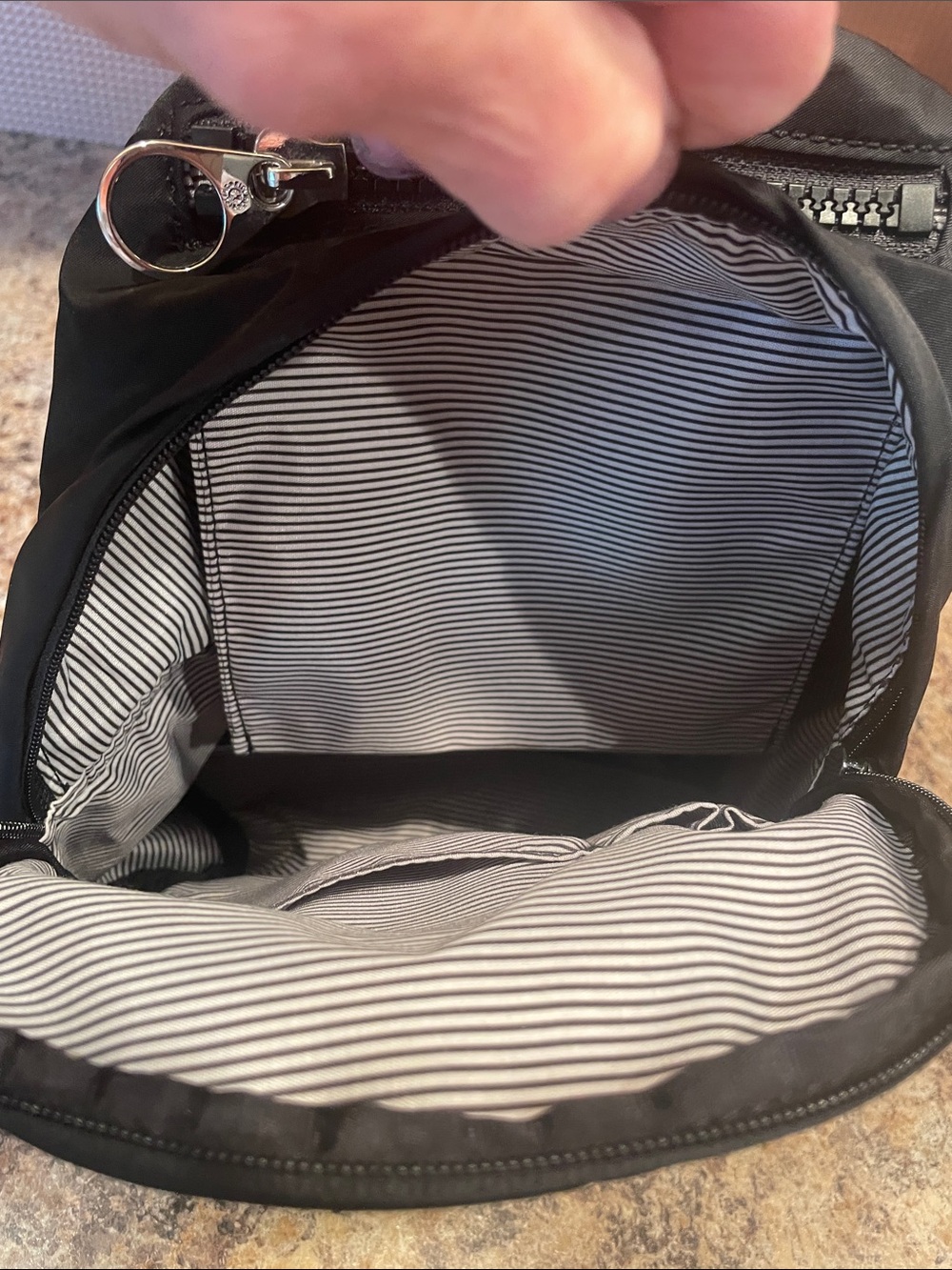 Kipling Black Nylon Mini Backpack with Front Zip Pocket - Picture 5 of 11
